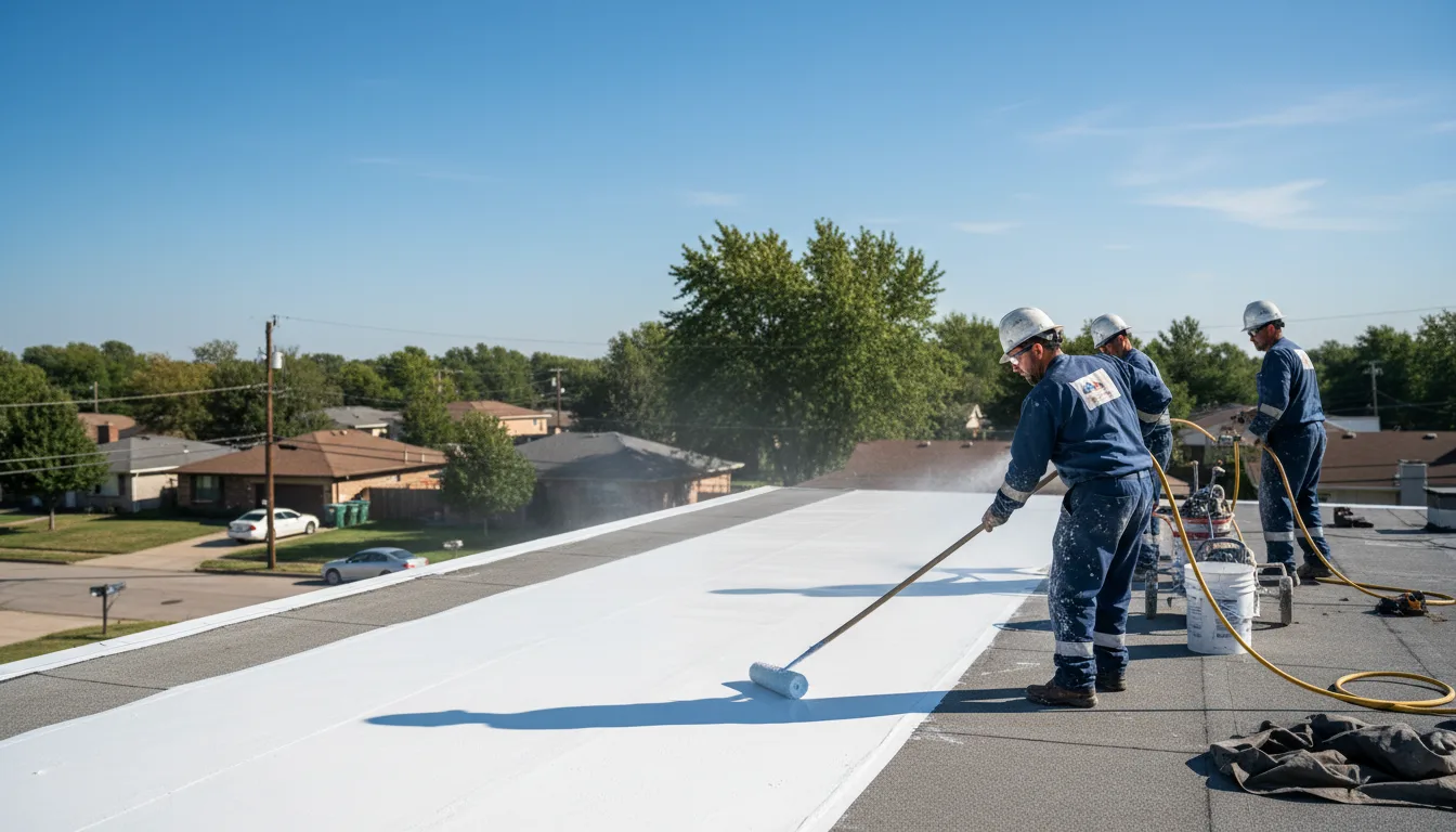 Commercial roof coating in Meredosia, IL near me